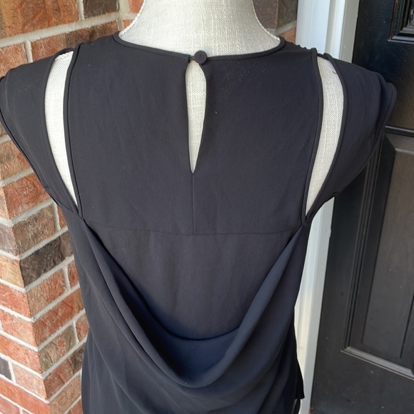 BCBG MAXAZRIA Black Peek A Boo‎ Shoulder Top - Picture 6 of 10